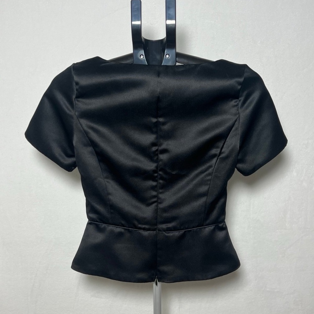 SOUTHEASTERN Black Satin Brahms Top for Show Concert Choir Ensemble - size XS - Picture 3 of 5
